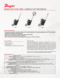 Thumbnail of document Data Sheet - 471B Thermo-Anemometer Test Instrument